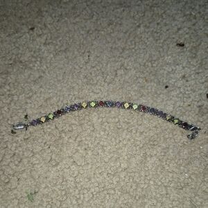 Elegant Multicolor Gemstone Bracelet